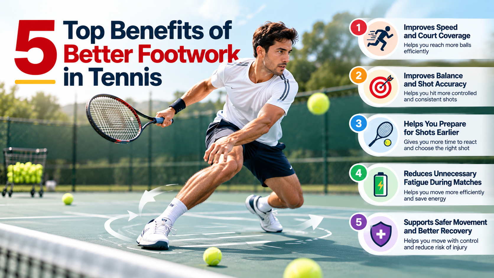 5 top Benefits of Better Footwork in Tennis